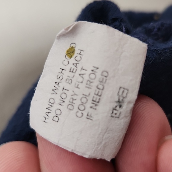 Living Doll Tank Top Shirt Sizs S button back navy blue - Picture 4 of 12